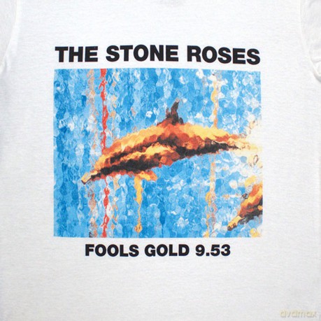 Stone Roses - The: The Stone Roses Unisex T-Shirt: Fools Gold (White) (Large)