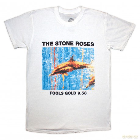 Stone Roses - The: The Stone Roses Unisex T-Shirt: Fools Gold (White) (Medium)
