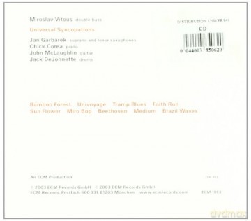 Vitous/Garbarek: Universal Syncopations [CD]