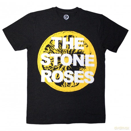 Stone Roses - The: The Stone Roses Unisex T-Shirt: Large Lemon (Charcoal Grey) (Medium)