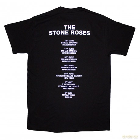 Stone Roses - The: The Stone Roses Unisex T-Shirt: Tour 2016 (Black) (Back Print) (Large)