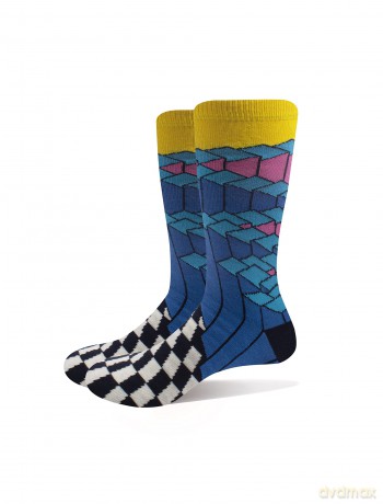 Strokes - The: The Strokes Unisex Ankle Socks: Angles (Blue) (UK Size 7 - 11)