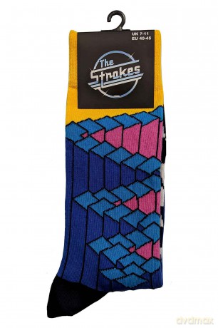 Strokes - The: The Strokes Unisex Ankle Socks: Angles (Blue) (UK Size 7 - 11)