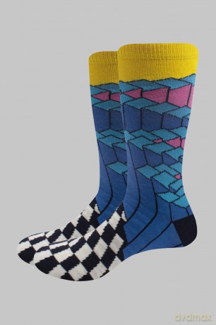Strokes - The: The Strokes Unisex Ankle Socks: Angles (Blue) (UK Size 7 - 11)