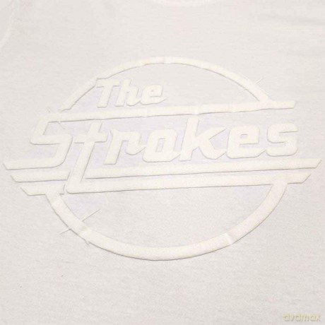 Strokes - The: The Strokes Unisex T-Shirt: OG Magna (White) (Hi-Build White-On-White) (XX-Large)