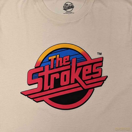 Strokes - The: The Strokes Unisex T-Shirt: Red Logo (Natural) (XX-Large)