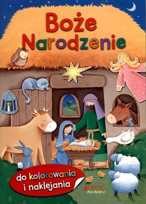 Boże Narodzenie Do Kolorowania i Naklejania [KSIĄŻKA]