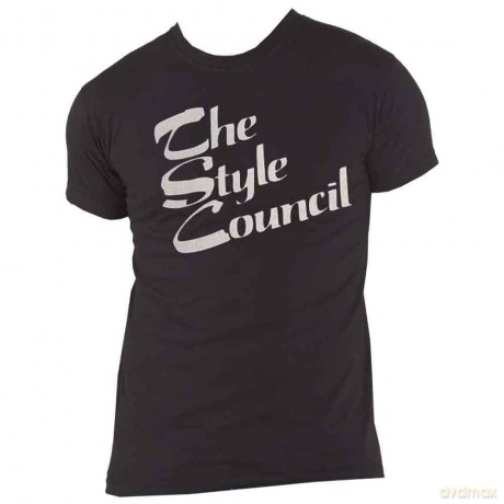 Style Council - The: The Style Council Unisex T-Shirt: Stacked Logo (Black) (Medium)