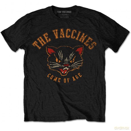 Vaccines - The: The Vaccines Unisex T-Shirt: Cat (Black) (X-Large)