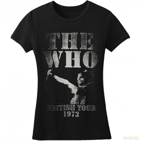 The Who: Ladies Tee: British Tour 1973 (Large)