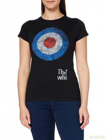 Who - The: The Who Ladies Tee: Target Distressed (Medium)