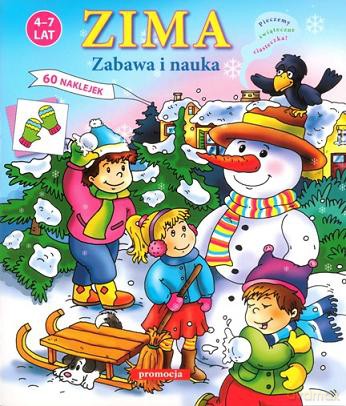 Zima Zabawa i Nauka Naklejki [KSIĄŻKA]