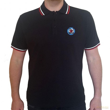 Who - The: The Who Unisex Polo Shirt: Target (Black) (X-Large)