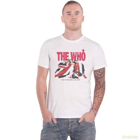 Who - The: The Who Unisex T-Shirt: Kids Are Alright Vintage (White) (Small)