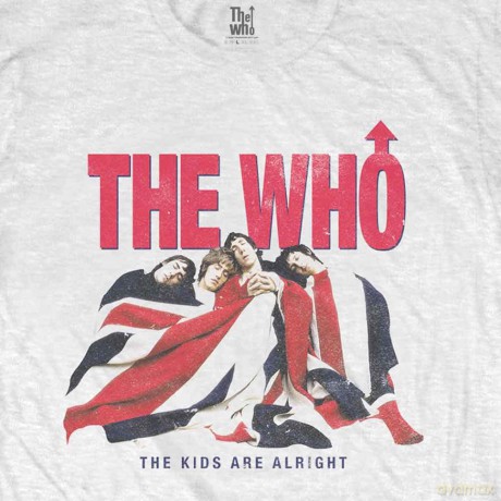 Who - The: The Who Unisex T-Shirt: Kids Are Alright Vintage (White) (XX-Large)