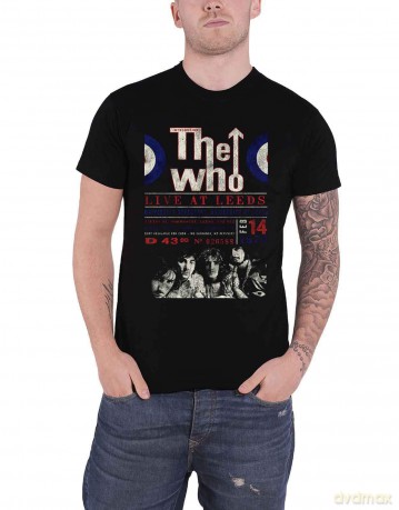 Who - The: The Who Unisex T-Shirt: Live At Leeds '70 (Black) (Small)