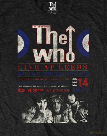 Who - The: The Who Unisex T-Shirt: Live At Leeds '70 (Black) (XX-Large)
