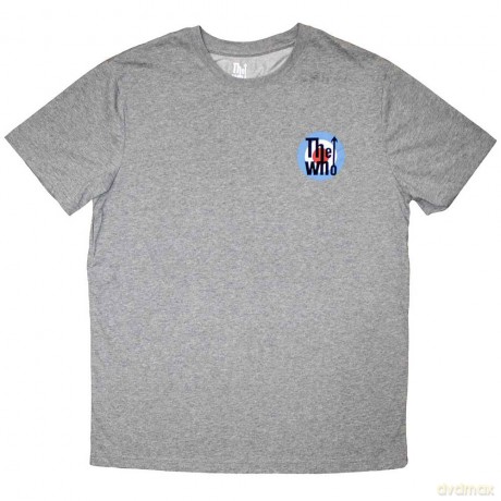 Who - The: The Who Unisex T-Shirt: Mini Target Logo (Grey) (Medium)