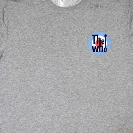 Who - The: The Who Unisex T-Shirt: Mini Target Logo (Grey) (Medium)