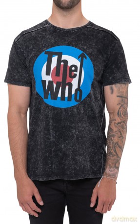 Who - The: The Who Unisex T-Shirt: Target Logo (Black) (Wash Collection) (Medium)