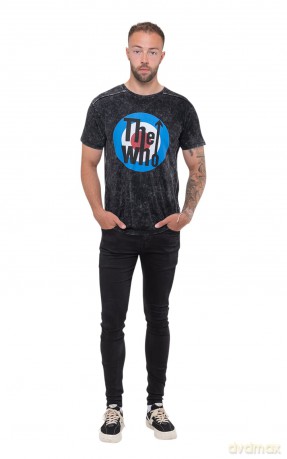 Who - The: The Who Unisex T-Shirt: Target Logo (Black) (Wash Collection) (Small)