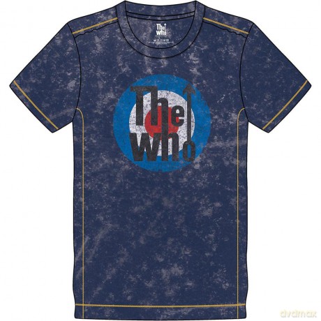 Who - The: The Who Unisex T-Shirt: Target Logo (Navy Blue) (Wash Collection) (Small)