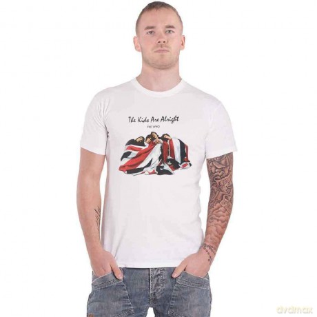 Who - The: The Who Unisex T-Shirt: The Kids Are Alright (White) (Medium)