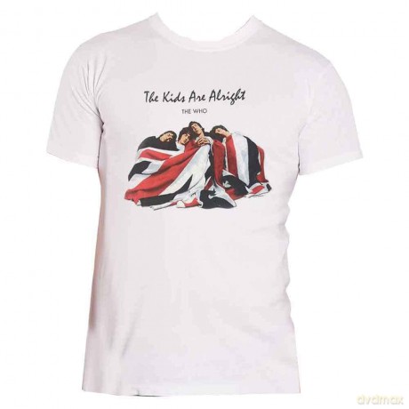 Who - The: The Who Unisex T-Shirt: The Kids Are Alright (White) (X-Large)