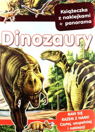 Dinozaury Panoramy z Naklejkami [KSIĄŻKA]