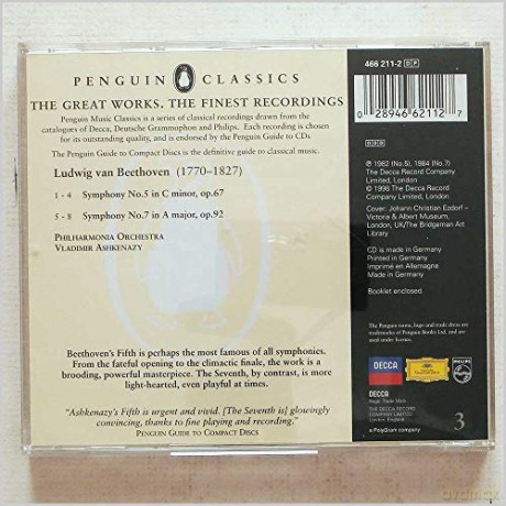 Vladimir Ashkenazy: Beethoven: Great Works [CD]