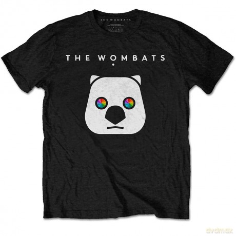 Wombats - The: The Wombats Unisex T-Shirt: Rainbow Eyes (Black) (X-Large)