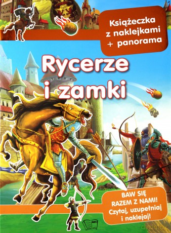 Rycerze i Zamki Panoramy z Naklejkami [KSIĄŻKA]