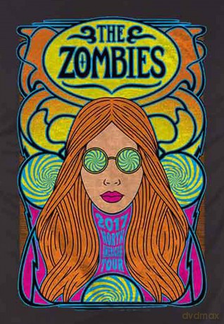 Zombies - The: The Zombies Unisex T-Shirt: North American Tour (Black) (Small)