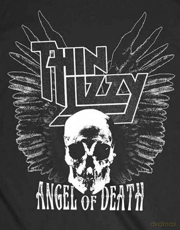 Thin Lizzy: Unisex T-Shirt: Angel of Death (Black) (Back Print) (X-Large)