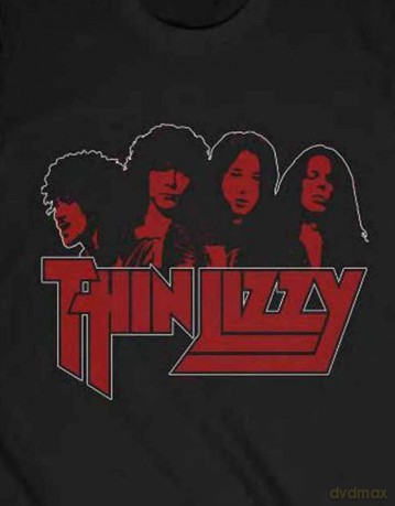 Thin Lizzy: Unisex T-Shirt: Band Photo Logo (Black) (Medium)