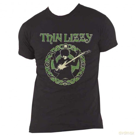 Thin Lizzy: Unisex T-Shirt: Celtic Ring (Black) (Back Print) (XX-Large)