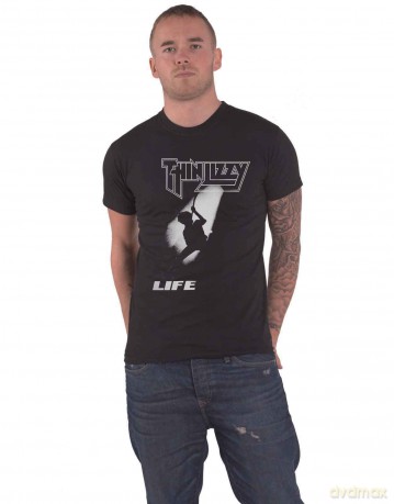 Thin Lizzy: Unisex T-Shirt: Life (Black) (Medium)