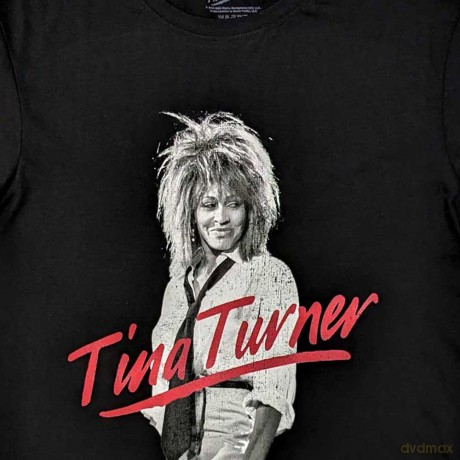 Tina Turner: Unisex T-Shirt: Red Logo (Black) (Medium)