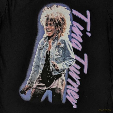 Tina Turner: Unisex T-Shirt: Vertical Logo (Black) (Large)