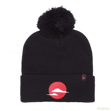 Tokyo Time: Unisex Bobble Beanie Hat: Japan (Black)
