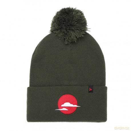 Tokyo Time: Unisex Bobble Beanie Hat: Japan (Green)