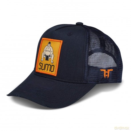 Tokyo Time: Unisex Mesh Back Cap: Sumo (Navy Blue)