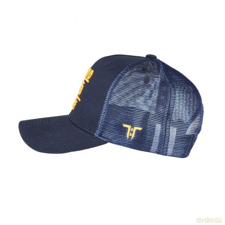 Tokyo Time: Unisex Mesh Back Cap: TT Heritage Gold Logo (Navy Blue)