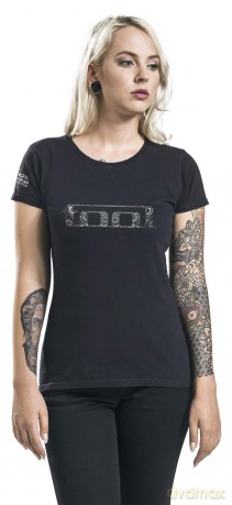 Tool: Ladies T-Shirt: Eyes Logo (Black) (Sleeve Print) (X-Large)