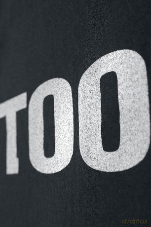 Tool: Unisex T-Shirt: Metallic Silver Logo (Black) (Sleeve Print) (Small)
