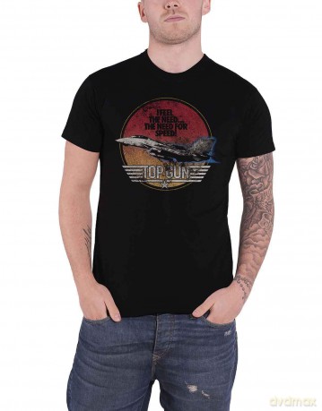 Top Gun: Unisex T-Shirt: Speed Fighter (Black) (XX-Large)