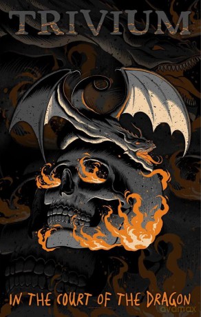 Trivium: Textile Poster: In The Court Of The Dragon