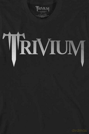 Trivium: Unisex T-Shirt: Classic Logo (Black) (Metalic Print) (Small)