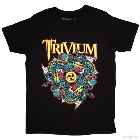 Trivium: Unisex T-Shirt: Dragon Circle Pit (Black) (Large)