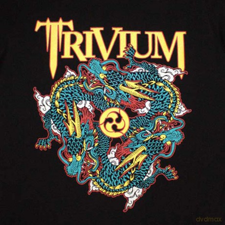 Trivium: Unisex T-Shirt: Dragon Circle Pit (Black) (Large)